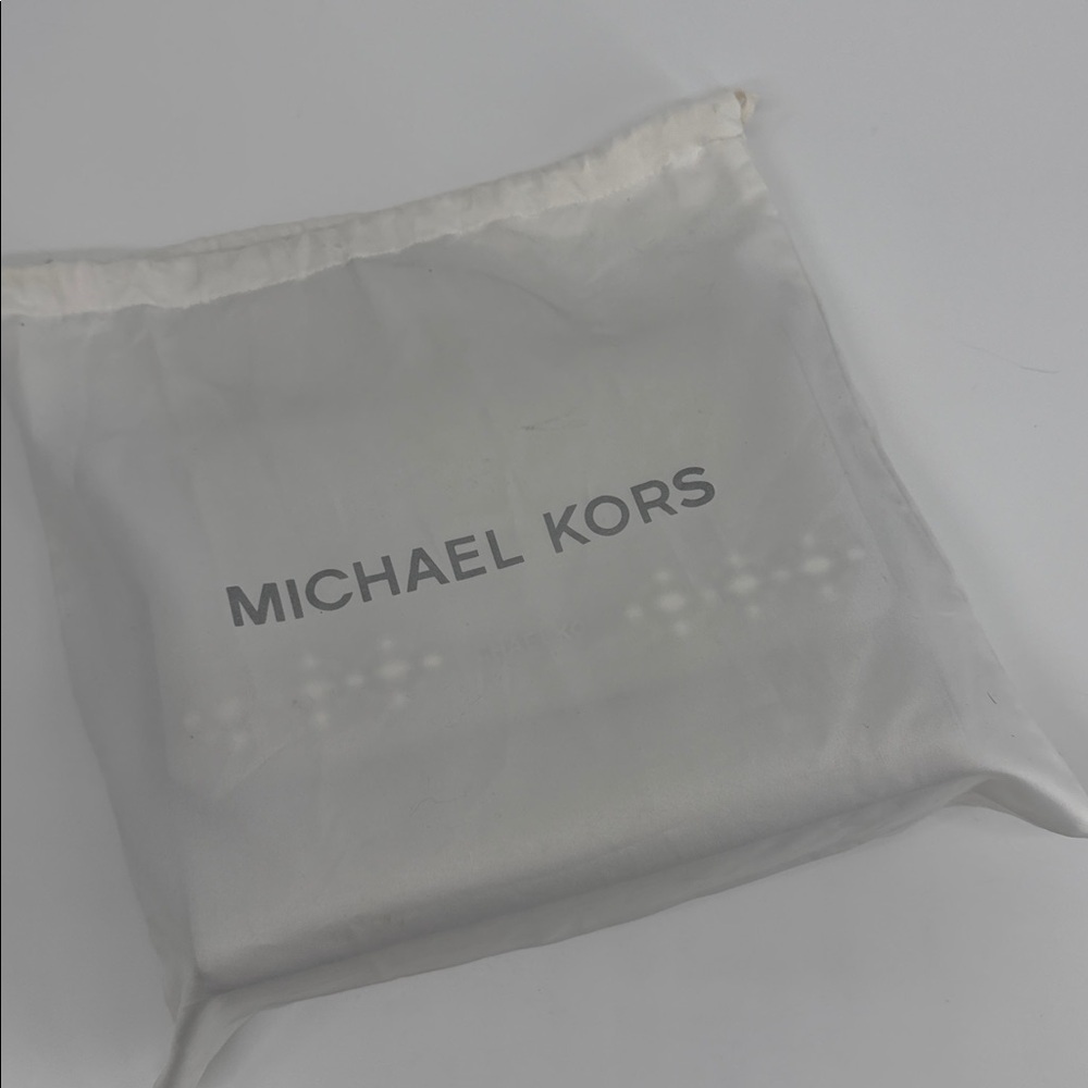 Michael Kors Silver Leather Small Ava Crystals Embellished Top Handle Bag Rare - Picture 10 of 12